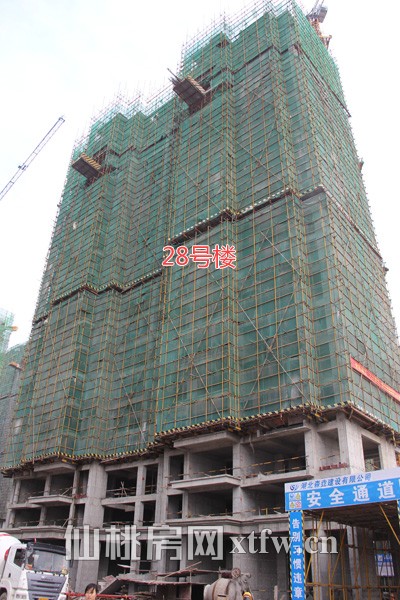  28号楼楼栋主体已完成65%
