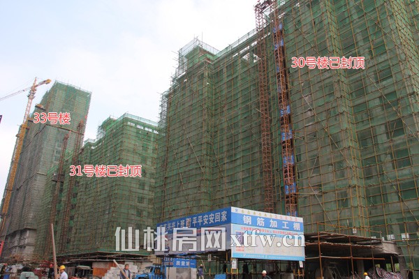  30号楼和31号楼已封顶