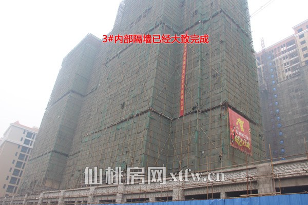 ​3#楼内部隔墙已经大致完成