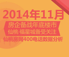 仙桃房网400购房热线 11月楼盘人气分析报告