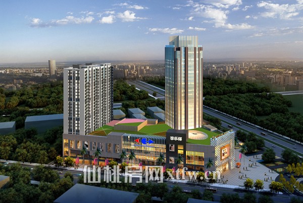 新天地国际广场1月工程进度 商业外立面呈现