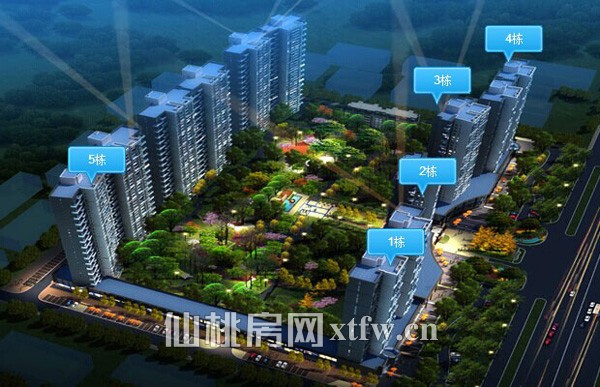 漫城林语5月工程进度 6#、7#楼已建至12层