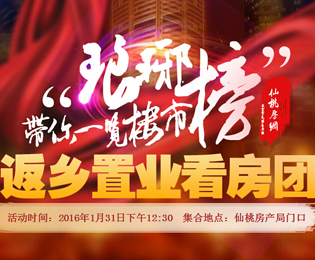 2016返乡置业看房团  跟着仙桃房网去看房