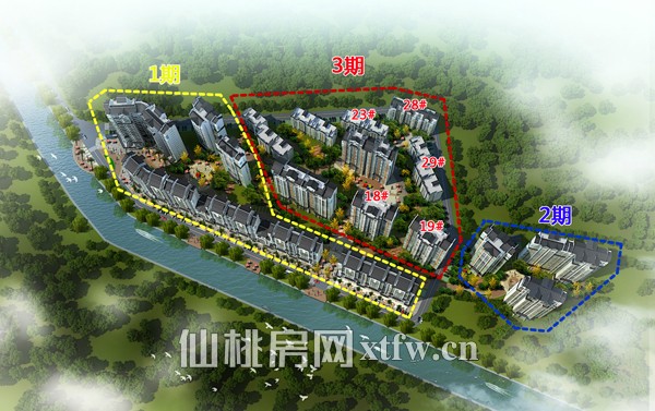 水云间三期3月工程进度 18#19#楼铺设地砖