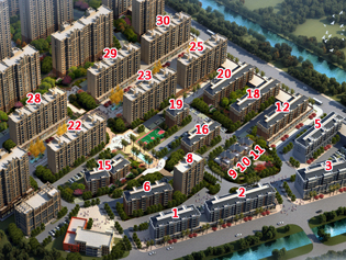 星城国际·沔阳公馆3月进度 多层楼栋已封顶