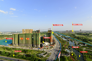 新城壹号5期5月工程进度 多数楼栋已封顶