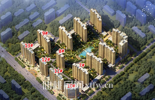 和合国际城5月工程进度 7#、8#楼即将封顶