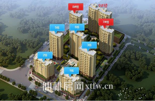 颐和公馆5月工程进度 7# 8#栋喜封金顶