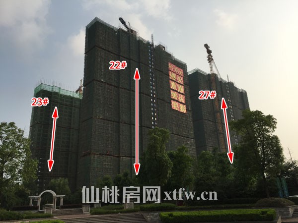满庭春最新工程进度 仙桃小学A栋室内装修完成65%