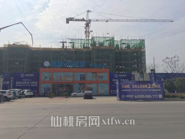 仙桃银湖城3月份最新工程进度：1#建至6楼