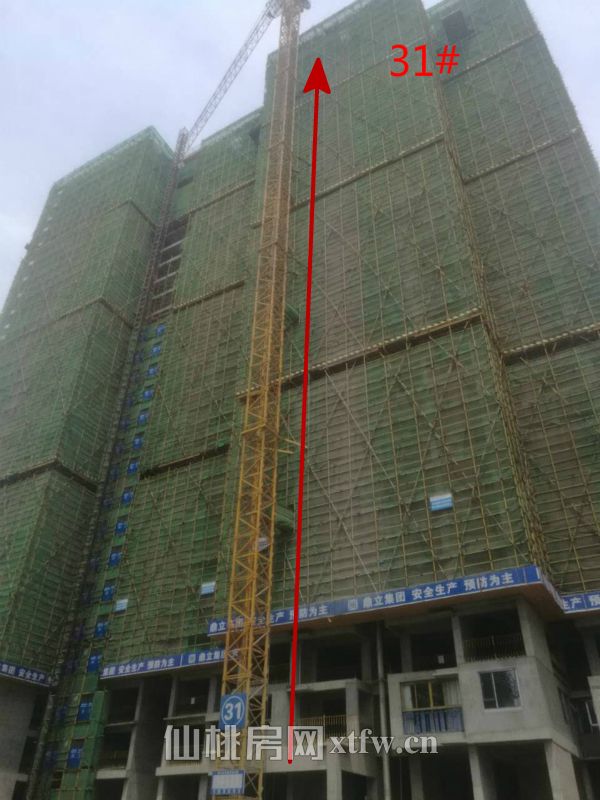 满庭春最新工程进度 38#楼主体结构完成9层