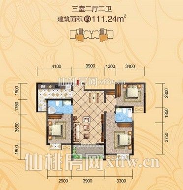 翰林公馆仙桃一中对面-楼王视野好光线好