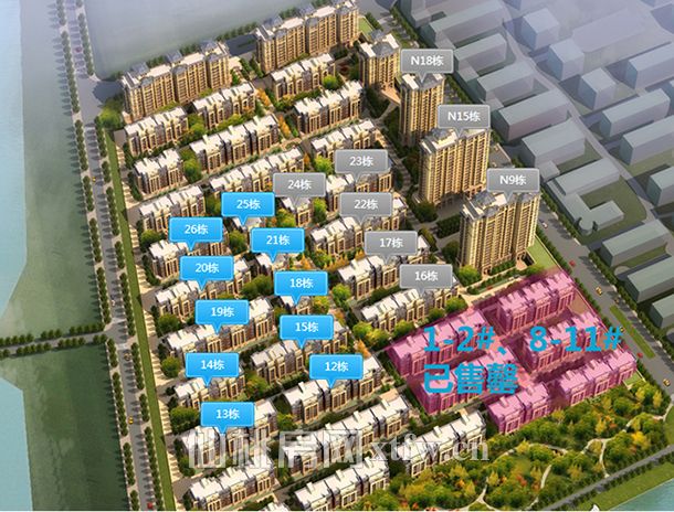 绿地·香格里拉7月进度 中心景观喷泉已完工