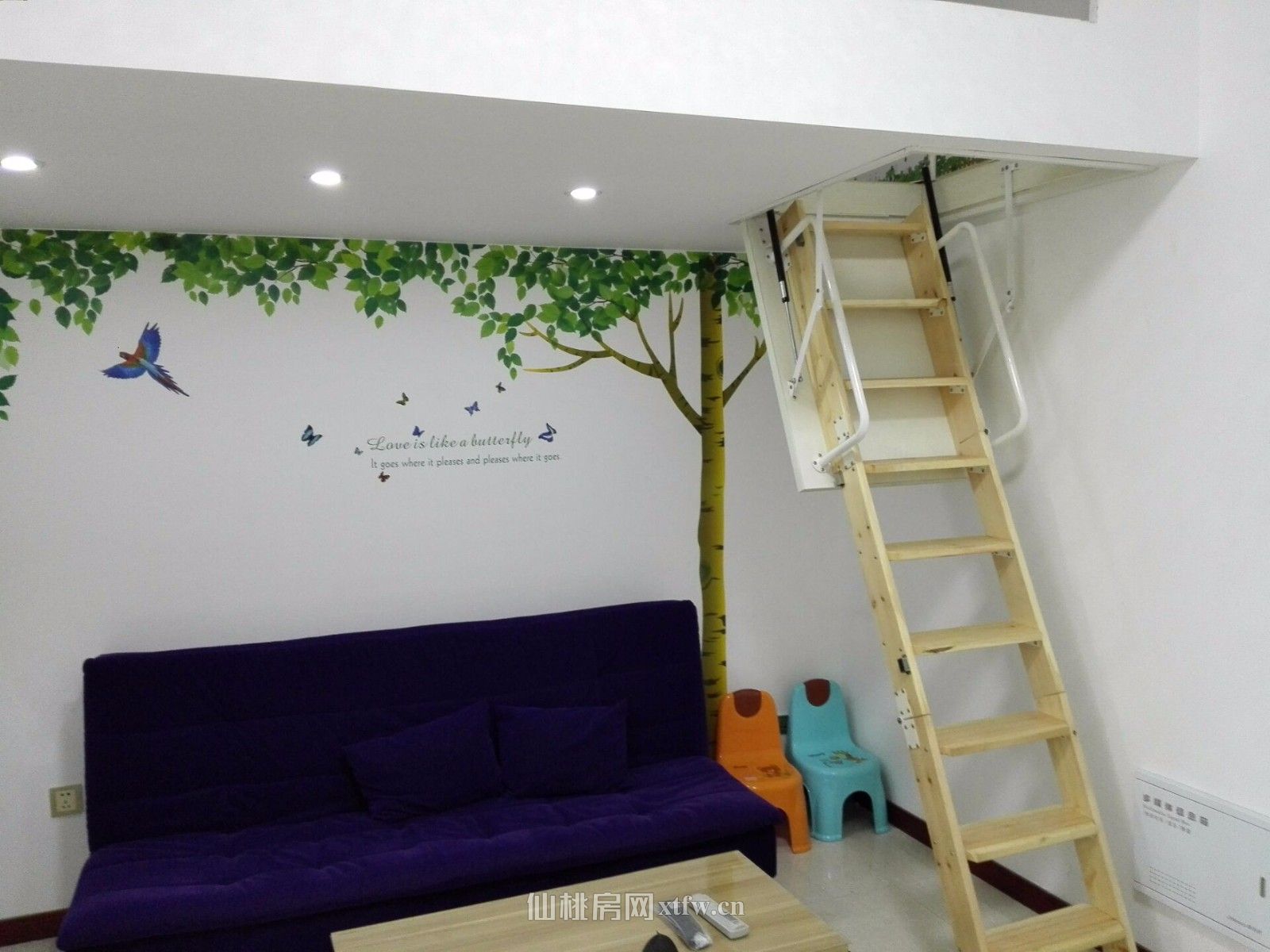 仙桃中学对面学府公寓1室1厅1厨1卫50平米出租