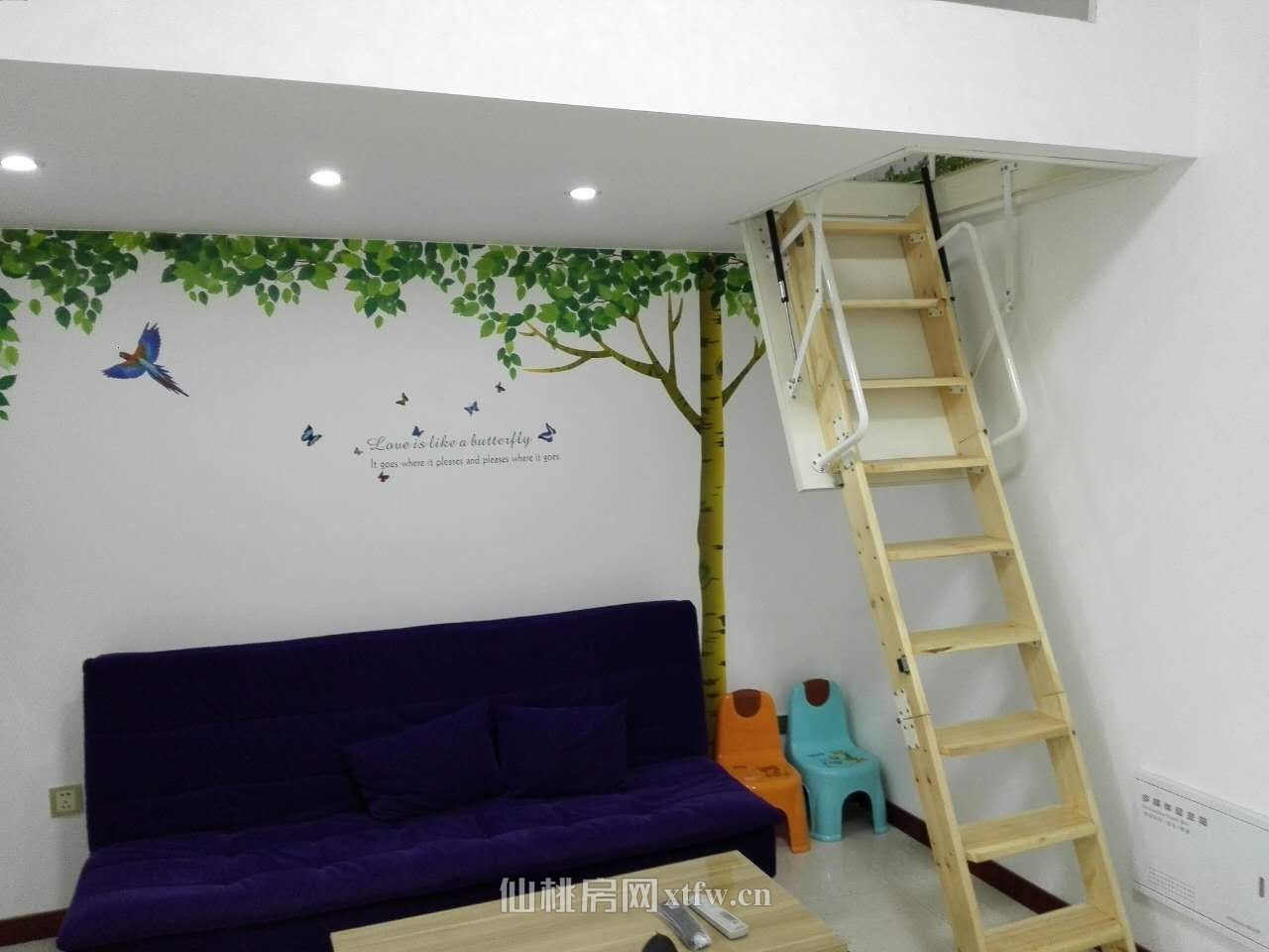 仙桃中学对面学府公寓1室1厅1厨1卫50平米出租