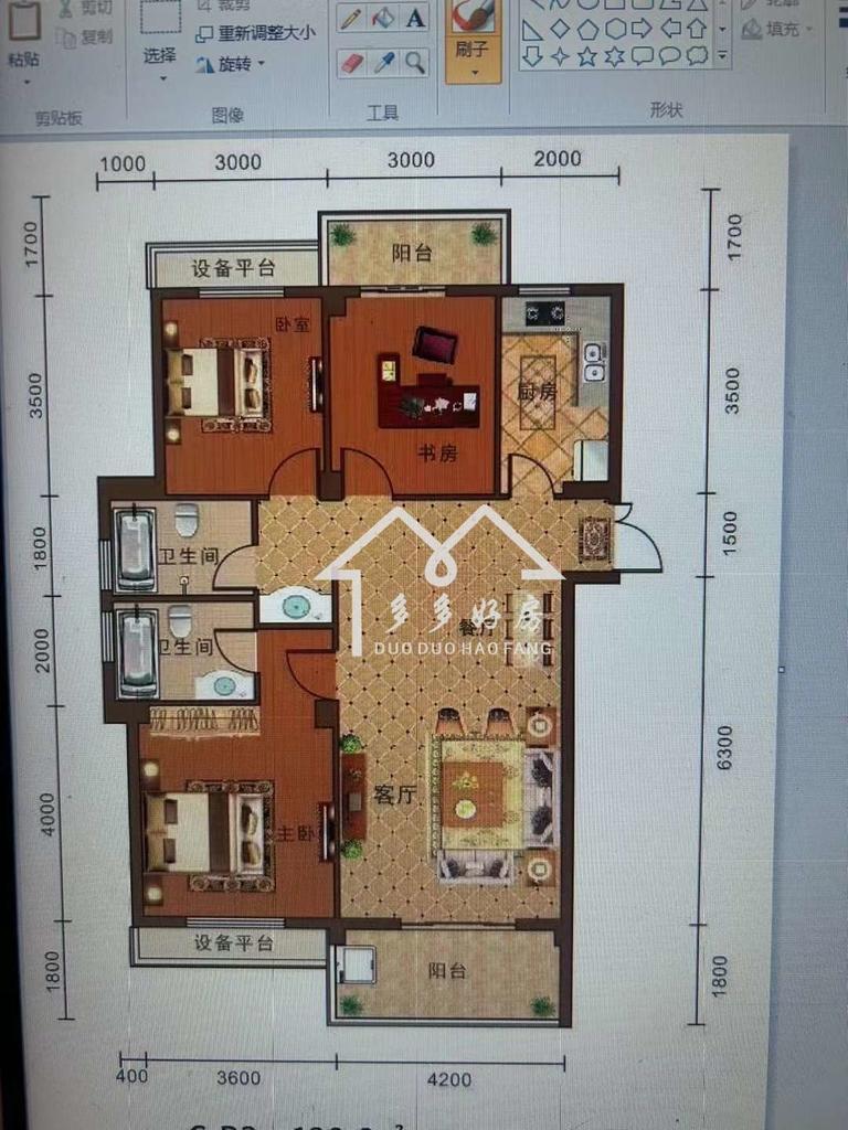 荣怀，全新装修一天未住，中间楼层