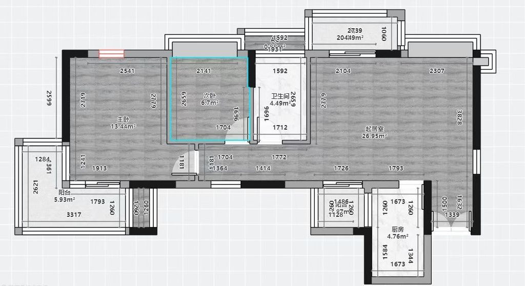 圣淘沙精装大两房通风好三面采光，双阳台，业主诚意出售！