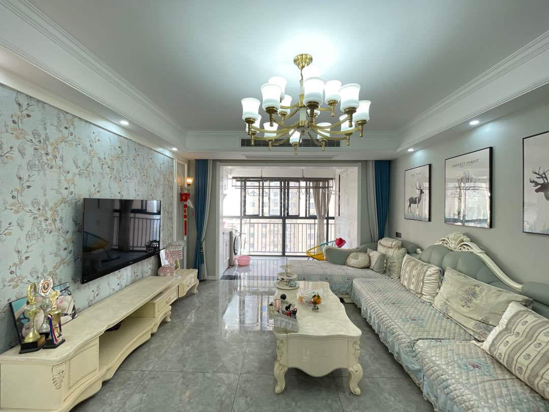 满庭春3室2厅2卫 精装修 保养完好，家具家电全配 拎包即住！