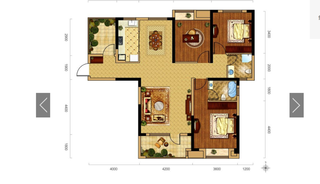 满庭春.毛坯大三房.出门就是學笑.证件满二.看房方便
