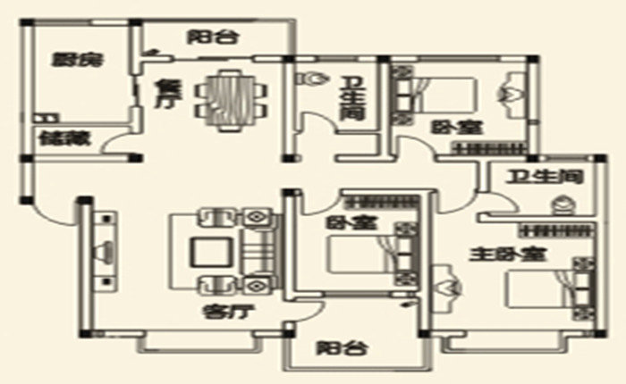 世纪雅园毛坯四房南北通透看房方便三开间朝南出行方便