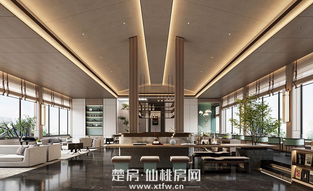 二层水吧区效果图角度二