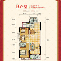 财源盛景毛坯大三房视野到位看房方便位置超好
