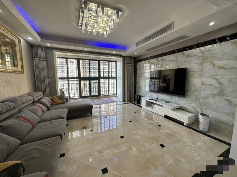 捡漏，新城壹号大平层， 单价5500，精装4房， 好楼层，全屋中央空调， 南北双阳台，保养好