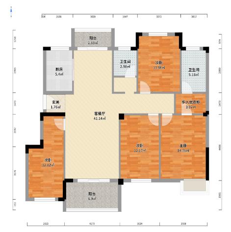 新城一号五期花园洋房毛坯四房看房方便
