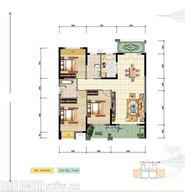 南国明珠好楼层东边户送入户花园毛坯三开间朝南南北通透双阳台视野好采光很棒看房方便