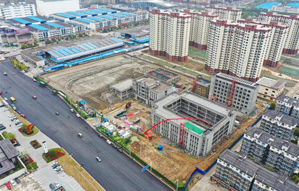 最新航拍！仙桃这几所新建学校工程进度曝光，今年9月开学！