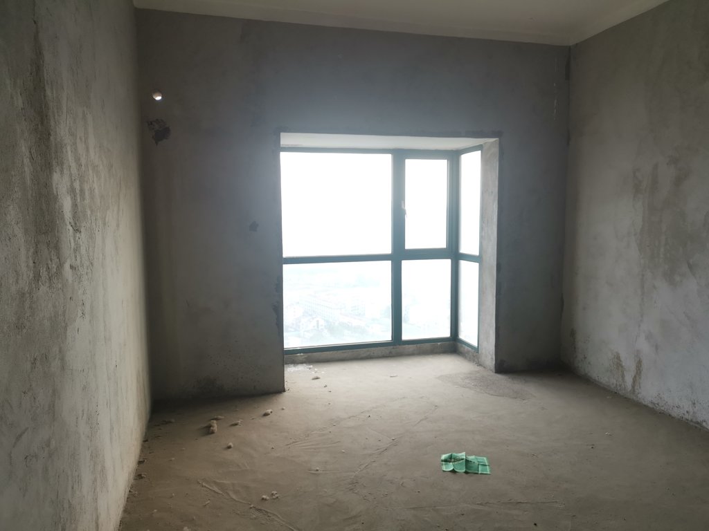 时代广场，新车站对面，毛坯大三房，送入户花园，高楼层，采光视野好，看房方便