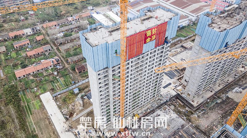 建设“家”速！城发投·书馨雅苑项目再迎封顶！