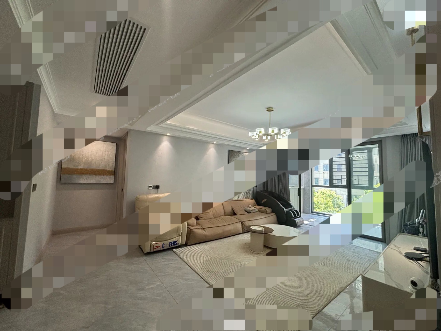 城南，蓝天新城，一梯一户，精装大四房 ，9.5成新，带车位，诚心出售