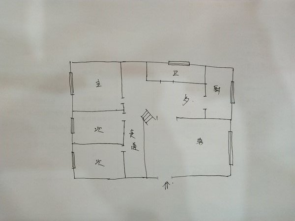 复州花园经典复式楼，大三房两厅两卫，带阳台，带车库，证件满五，楼下就是实验二小