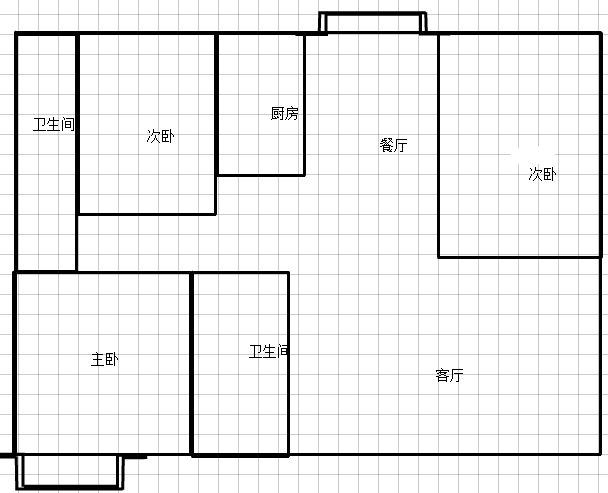 翰墨苑毛坯大三房一中对面单价低位置好房东诚意出售